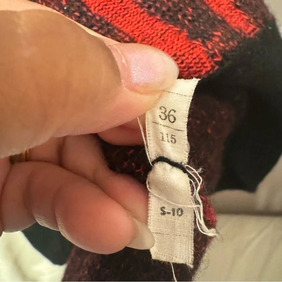 LANVIN Sports Wear Long Sleeve 100% Wool Knit Long Dress Vintage 70’s Size 8 - Picture 11 of 13